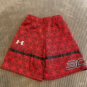 Boys’ Under Armour SC shorts.